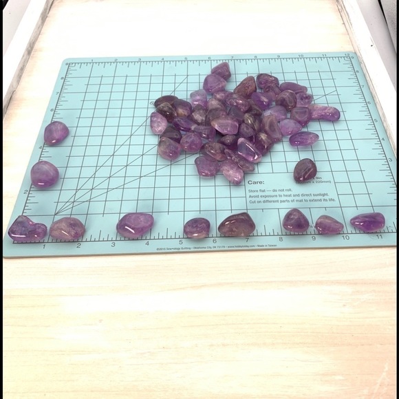 Banded Amethyst Tumbled Pocket Stone Crystals (2) - Picture 8 of 8